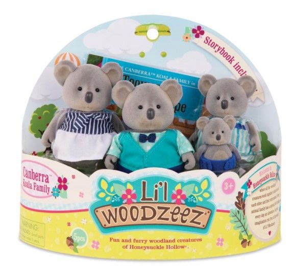 Li`l Woodzeez Набор фигурок - Семья Коал 4ед 6155M